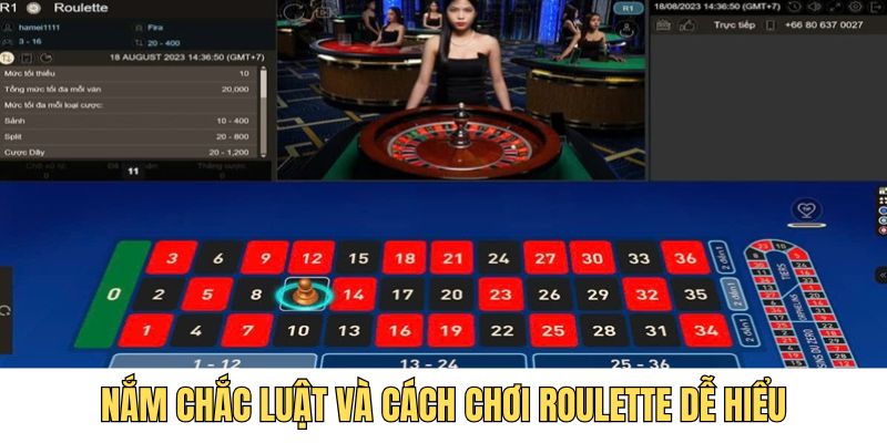 Nắm chắc luật và cách chơi Roulette dễ hiểu